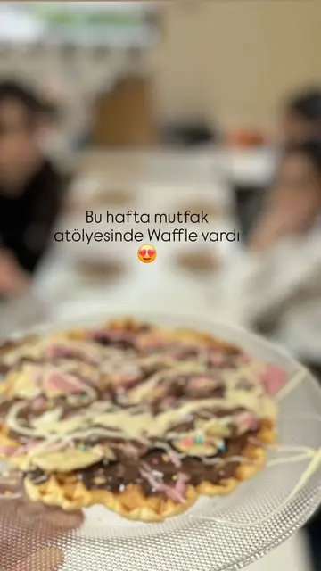 Mutfak atölyesinde waffle