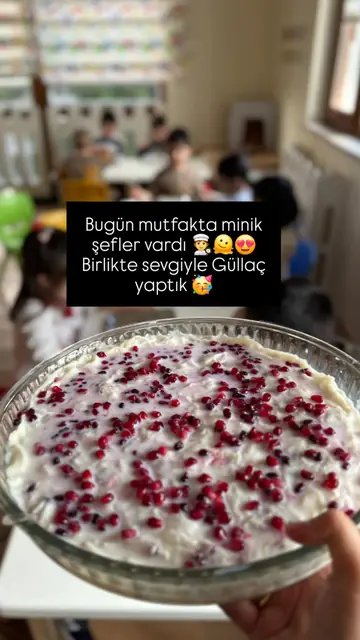 Mutfak: güllaç yapımı